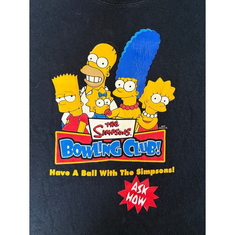 Y2K VTG Simpsons Bowling Club Shirt - XXL